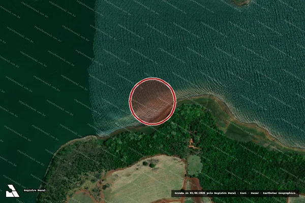 Imagem de satélite de Infração Ambiental em Indiaporã - SP