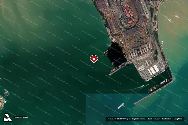 Imagem de satélite — Embargo IBAMA — Infração de pesca(Não Classificada-Móvel) - Vitória/ES