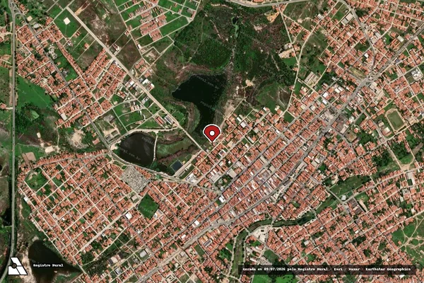 Imagem de satélite — Embargo Ambiental — Russas/CE