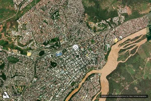 Imagem de satélite de Infração da Fauna em Governador Valadares - MG (marcador da localização)