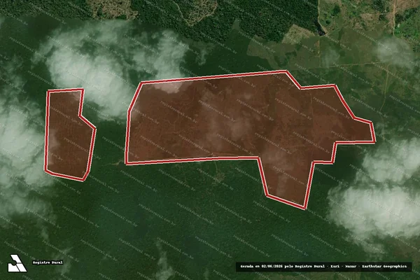 Imagem de satélite — Embargo IBAMA — Infração da Flora - Anapu/PA