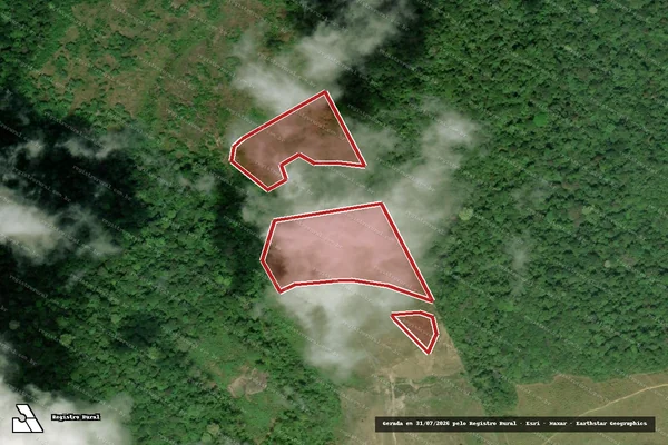 Imagem de satélite de Infração da Flora em Calçoene - AP
