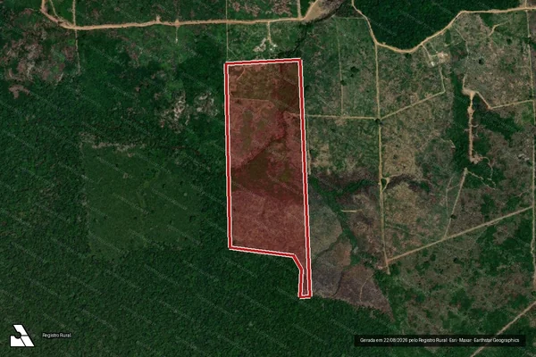 Imagem de satélite de Infração da Flora em Lábrea - AM