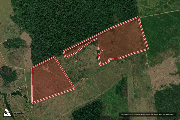 Imagem de satélite de Infração da Flora em Manicoré - AM