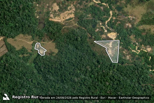 Imagem de satélite de Infração Ambiental em Itaituba - PA