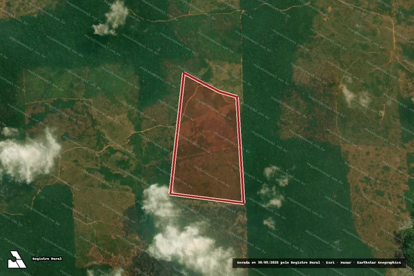 Imagem de satélite de Infração da Flora em Novo Repartimento - PA