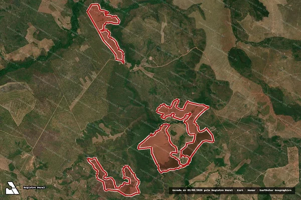 Imagem de satélite de Infração da Flora em Mirador - MA