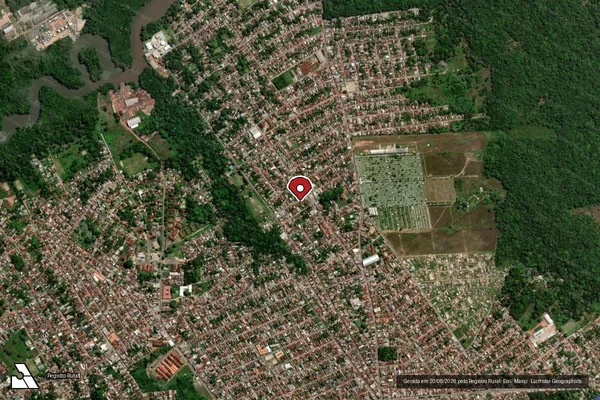 Imagem de satélite — Embargo IBAMA — Infração de Administração Ambiental(Não Classificada-Móvel) - Belém/PA