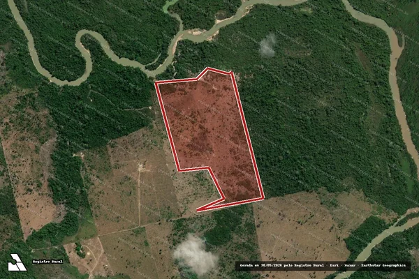 Imagem de satélite de Infração da Flora em São Félix do Xingu - PA