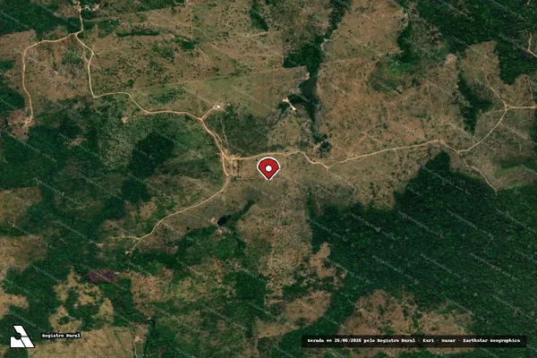 Imagem de satélite de Infração da Flora em Itaituba - PA (marcador da localização)