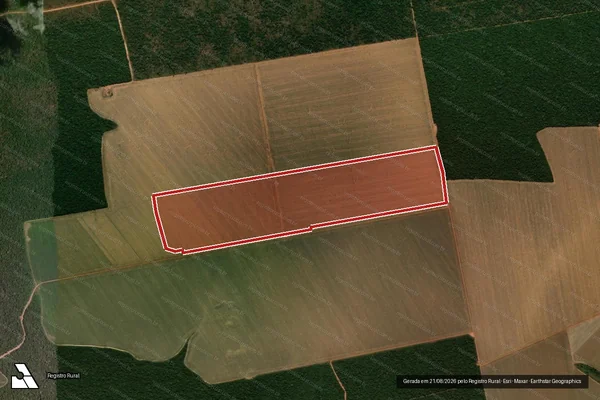 Imagem de satélite de Infração da Flora em Nova Maringá - MT