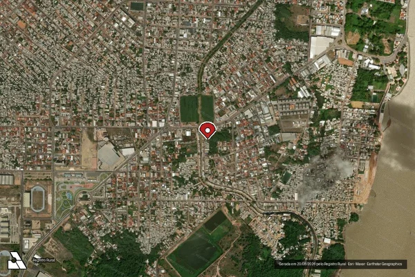 Imagem de satélite — Embargo IBAMA — Infração da Flora - Macapá/AP