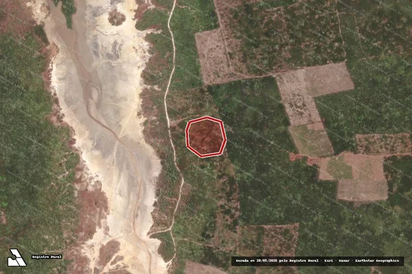 Imagem de satélite — Embargo IBAMA — Infração da Flora — Barroquinha/CE