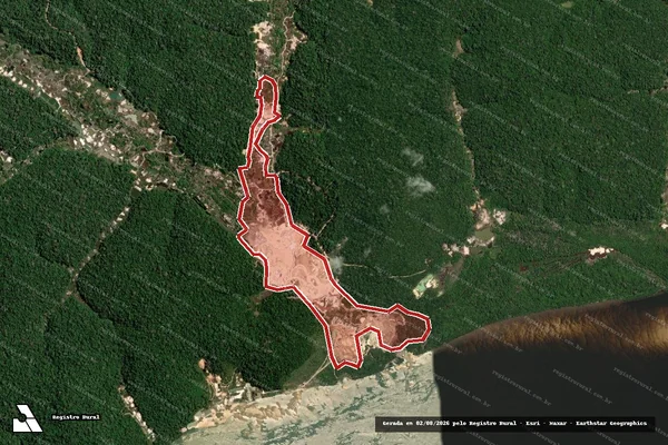 Imagem de satélite de Infração Ambiental em Itaituba - PA