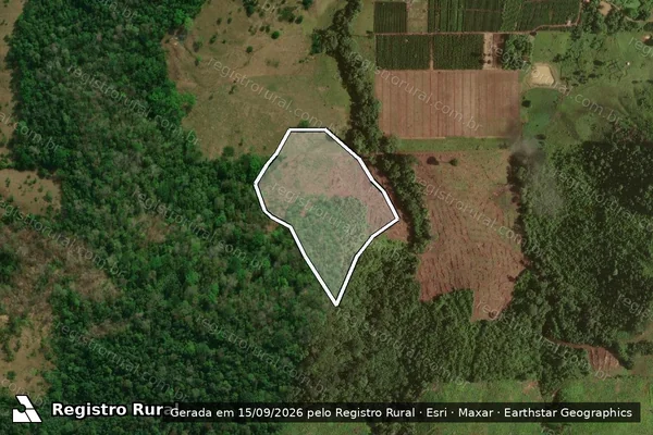 Imagem de satélite — Embargo IBAMA — Infração Ambiental - São Miguel do Guaporé/RO