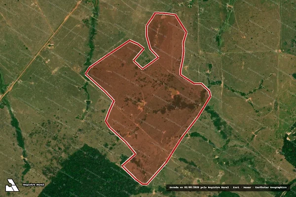 Imagem de satélite de Infração Ambiental em Senador Guiomard - AC
