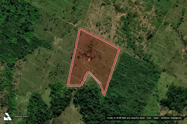 Imagem de satélite — Embargo IBAMA — Infração da Flora - Acrelândia/AC