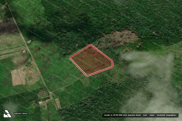 Imagem de satélite de Infração da Flora em Iracema - RR