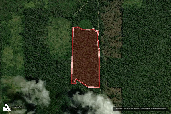 Imagem de satélite de Infração Ambiental em Candeias do Jamari - RO
