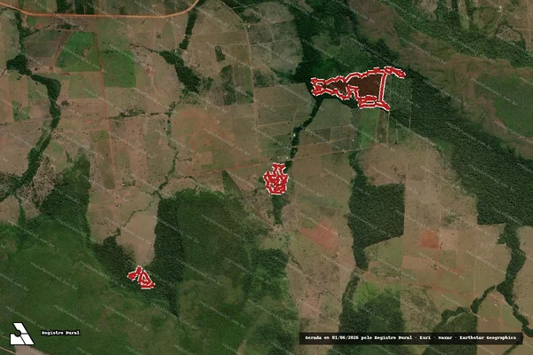 Imagem de satélite de Infração da Flora em Aripuanã - MT