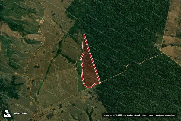 Imagem de satélite — Embargo IBAMA — Infração da Flora — Rio Branco/AC