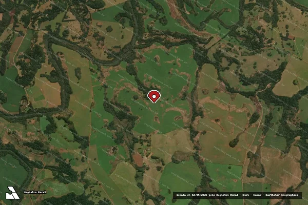 Imagem de satélite — Embargo IBAMA — Infração da Flora — Muitos Capões/RS
