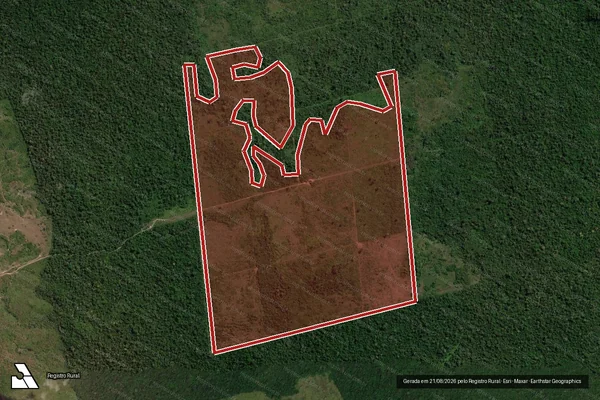 Imagem de satélite de Infração Ambiental em Altamira - PA