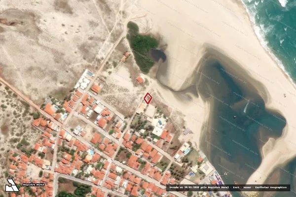 Imagem de satélite — Embargo IBAMA — Infração Ambiental — Cascavel/CE