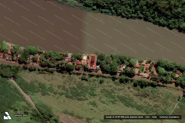 Imagem de satélite de Infração da Flora em Viradouro - SP