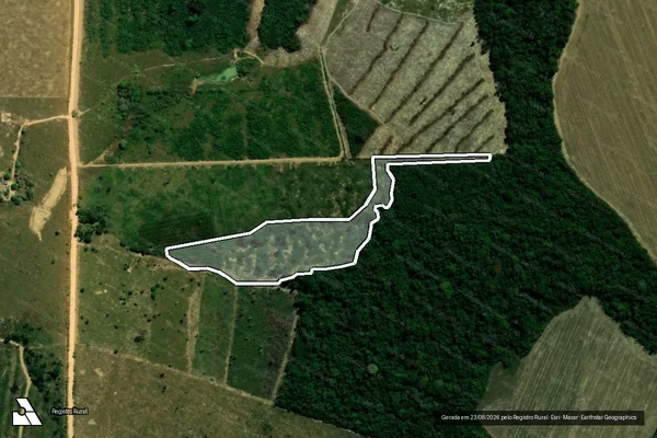 Imagem de satélite de Infração da Flora em Cujubim - RO