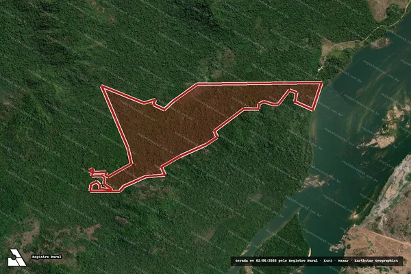 Imagem de satélite de Infração da Flora em São Félix do Xingu - PA