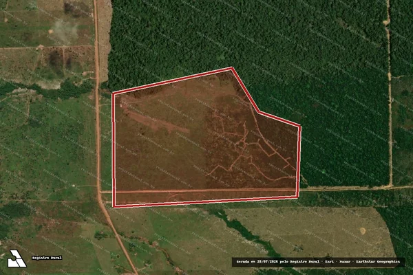 Imagem de satélite de Infração Ambiental em Porto Velho - RO