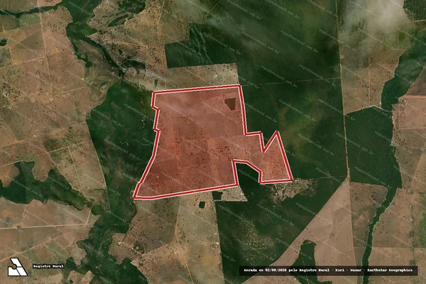 Imagem de satélite de Infração de Licenciamento(Não Classificada-Móvel) em Araguaiana - MT
