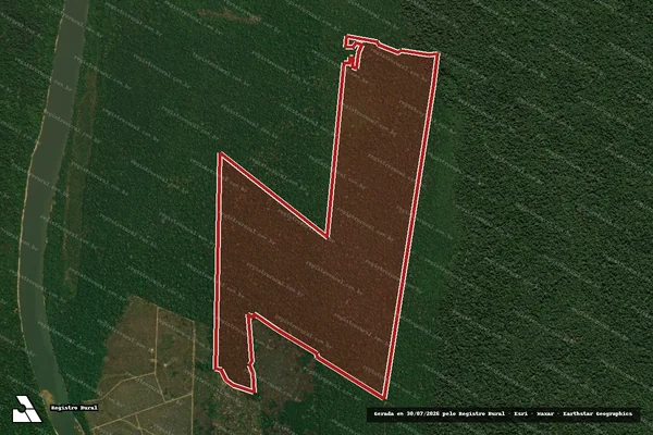Imagem de satélite de Infração da Flora em Machadinho D'Oeste - RO