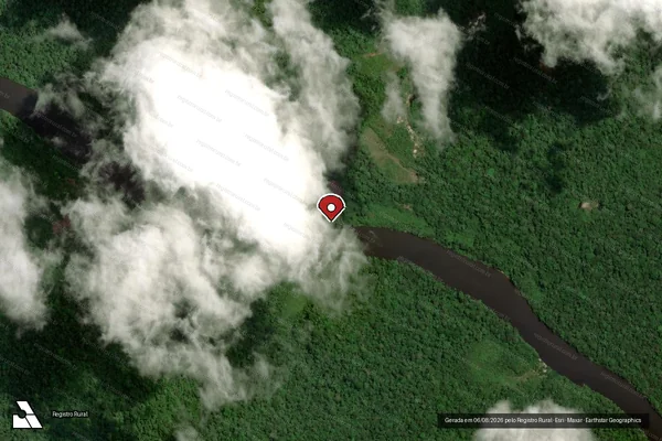 Imagem de satélite — Embargo Ambiental - Pedra Branca do Amapari/AP
