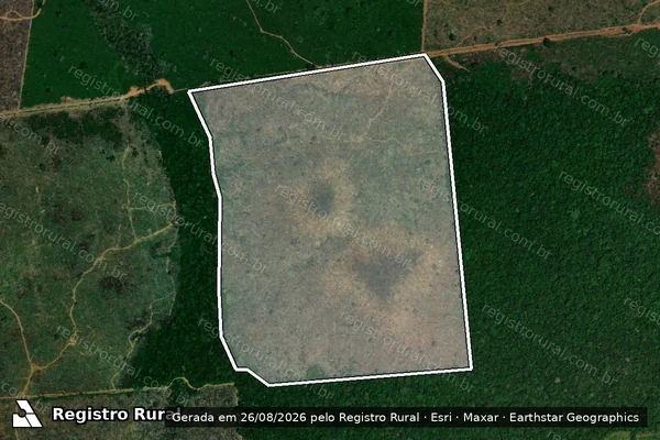 Imagem de satélite de Infração Ambiental em Lábrea - AM
