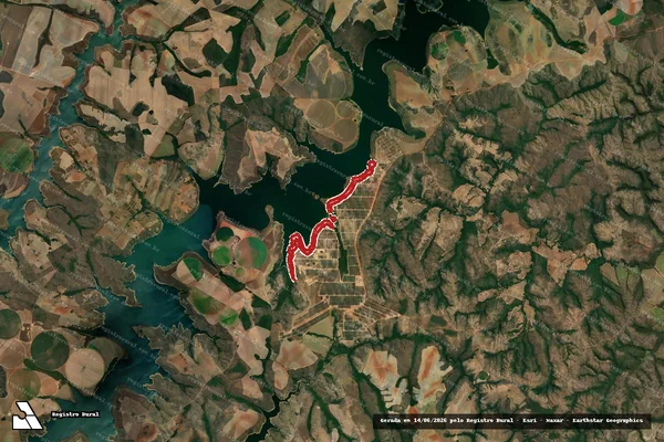 Imagem de satélite de Infração da Flora em Paracatu - MG