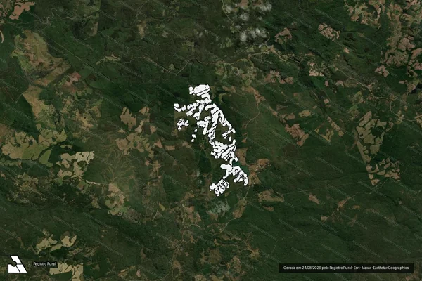 Imagem de satélite de Infração da Flora em Inácio Martins - PR