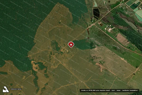 Imagem de satélite — Embargo IBAMA — Infração Ambiental - Itapuã do Oeste/RO
