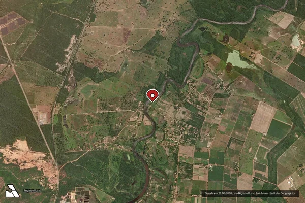 Imagem de satélite — Embargo Ambiental - Barreiras/BA