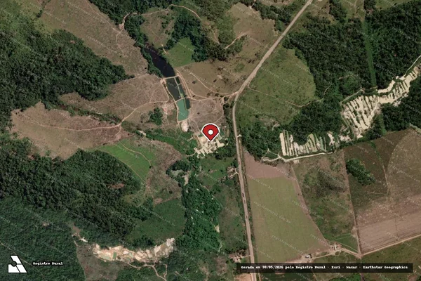 Imagem de satélite de Infração de Licenciamento(Não Classificada-Móvel) em Novo Progresso - PA (marcador da localização)