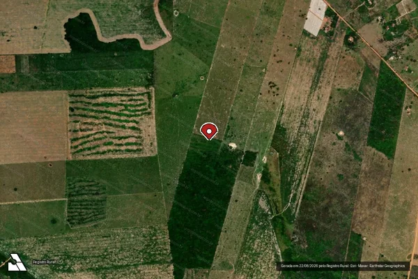 Imagem de satélite — Embargo IBAMA — Infração Ambiental - Seringueiras/RO