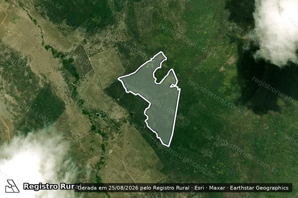 Imagem de satélite de Infração Ambiental em Lagarto - SE