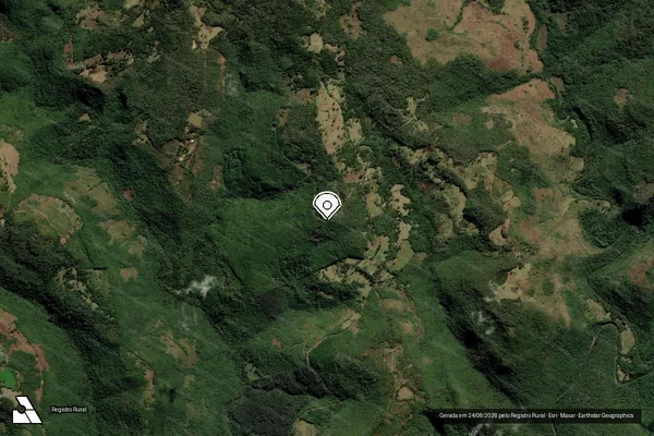 Imagem de satélite — Embargo IBAMA — Infração Ambiental - Bom Jesus/RS