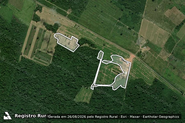 Imagem de satélite de Infração da Flora em Uruará - PA