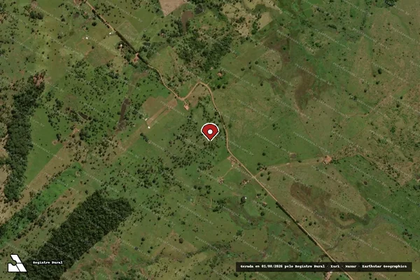 Imagem de satélite — Embargo IBAMA — Infração Ambiental — Nova União/RO