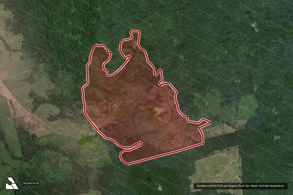 Imagem de satélite de Infração Ambiental em Altamira - PA