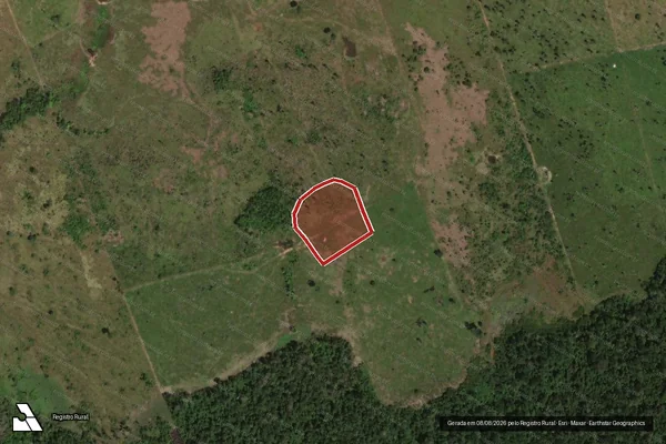 Imagem de satélite de Desmatamento em Colniza - MT