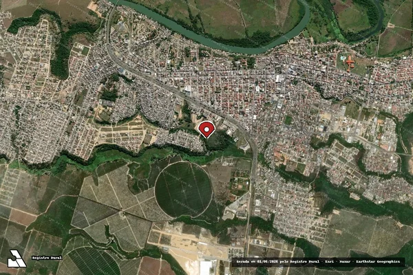 Imagem de satélite — Embargo IBAMA — Infração Ambiental - São Mateus/ES