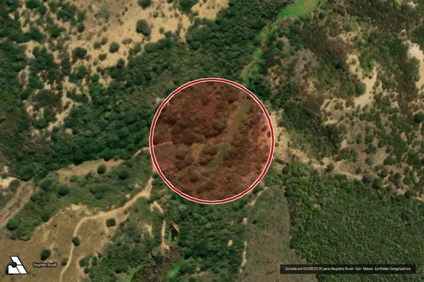 Imagem de satélite — Embargo Ambiental — Planalto/BA